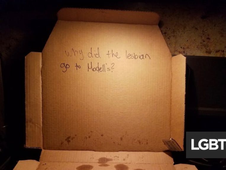 Lesbian Couple Upset After Getting Crude Joke Inside Their Pizza Box