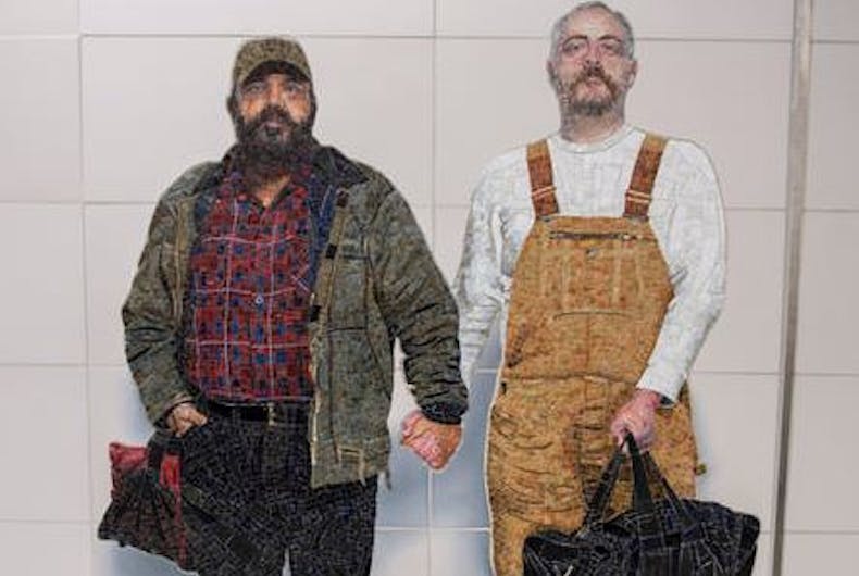 gay-couple-art New NYC subway station has public art rarely seen: A gay couple