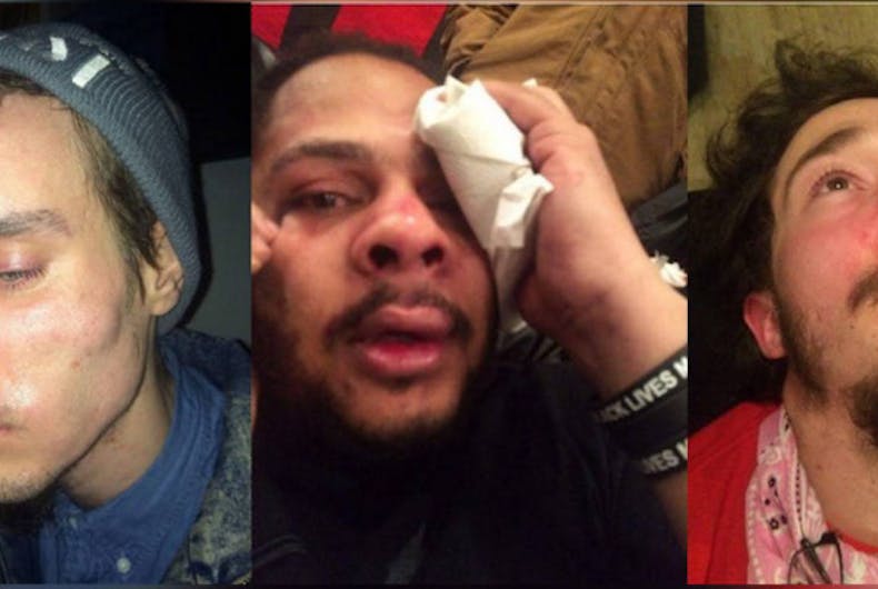 nyc-attack Activists brutally attacked by Donald Trump supporters in New York City
