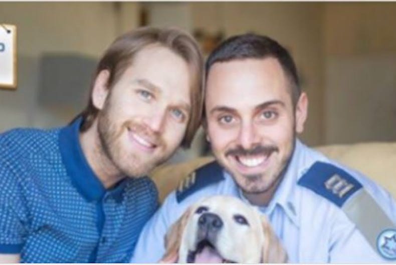 gay couple air force gay couple Israeli Air Force
