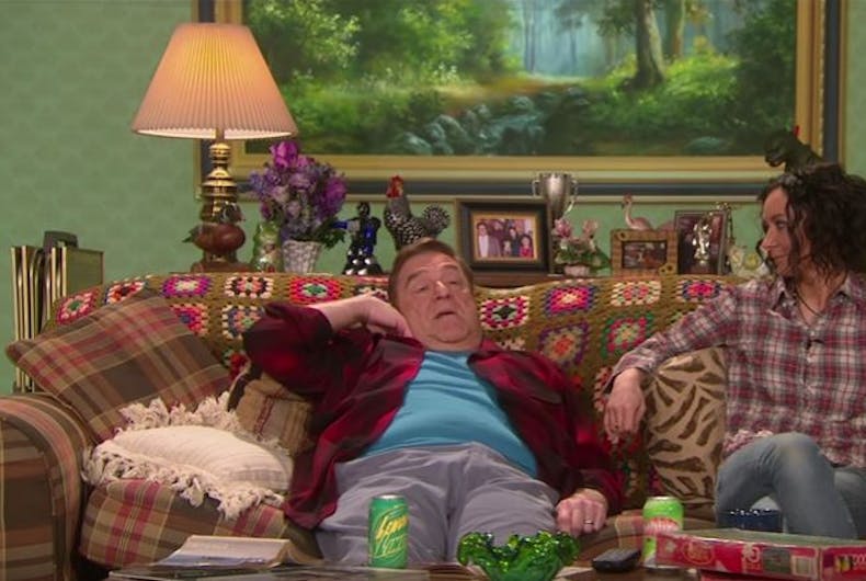 John Goodman Sara Gilbert Roseanne reunion