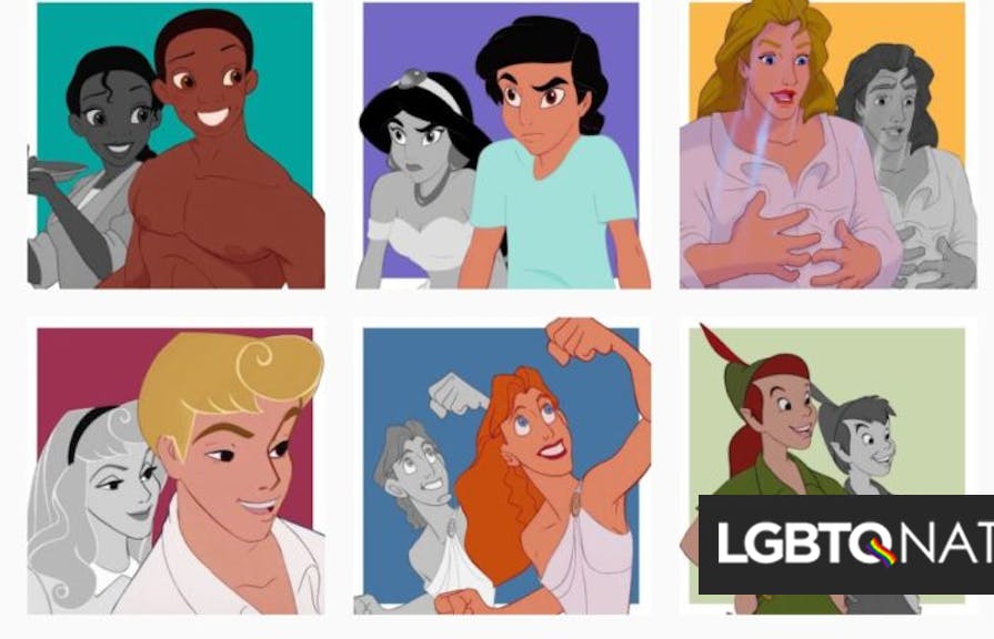Artist reimagines Disney characters as transgender & it’s perfect