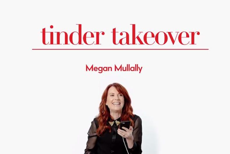 Tinder-Takeover tinder takeover megan mullally