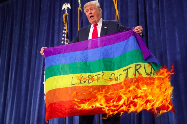 keleton gay flag meme