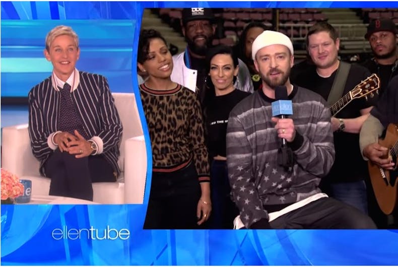 Ellen-DeGeneres-birthday-Justin-Timberlake ellen degeneres justin timberlake