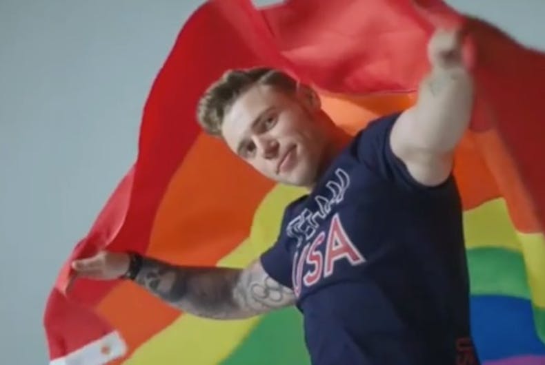 Gay skier qualifies for the Olympics as his ‘pride’ shampoo commercial starts airing