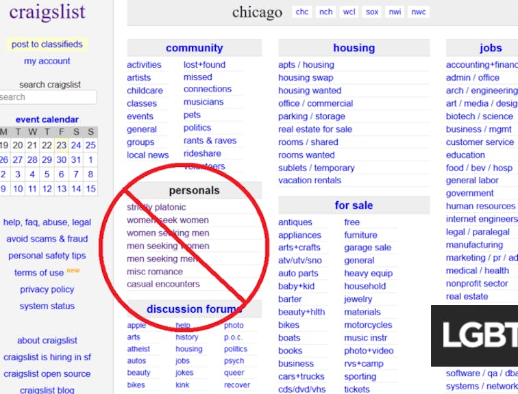 Craigslist Closes Its Personals Section After Sex Trafficking Bill