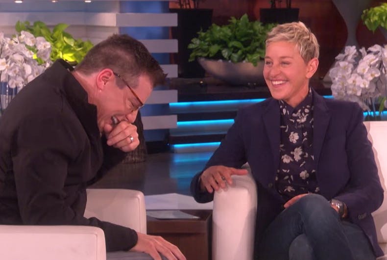 Ellen & Sean Hayes have a ‘Battle of the Gays’