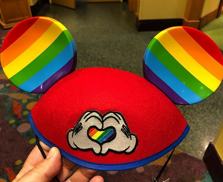rainbow mickey ears hat