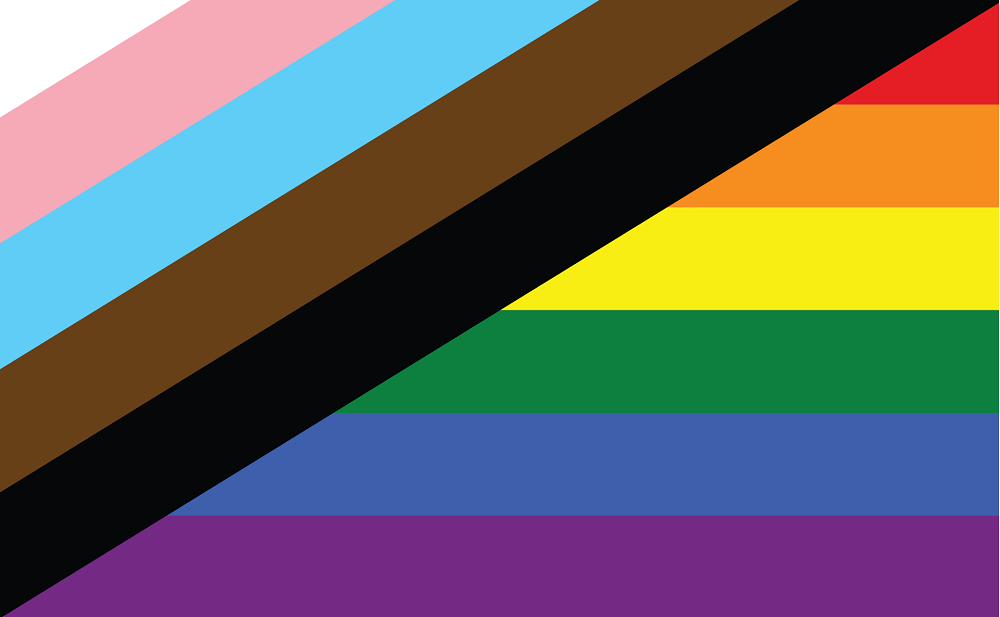 what does the black stripe mean on the gay pride flag