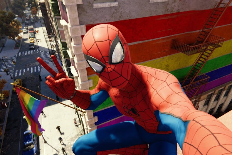 Twitter is blowing up with these Spider-Man pride flag screenshots