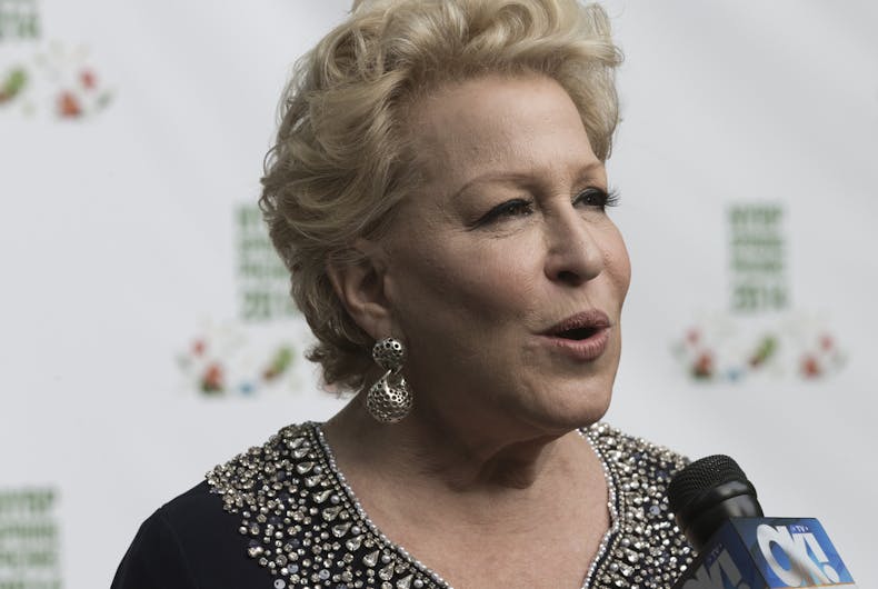 Bette-Midler-2014 NEW YORK, NY - MAY 29, 2014: Bette Midler attends 13th annual spring picnic for New York Restoration Project fundraising at General Grant National Memorial Riverside Park