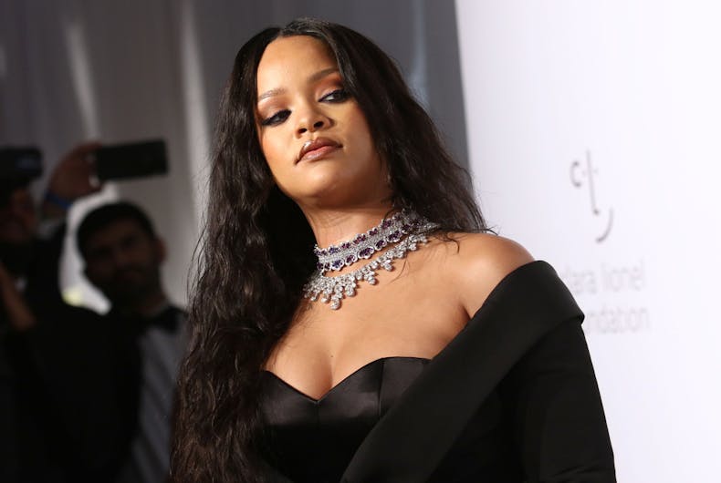 rihanna-what-head Rihanna attends the 3rd annual Diamond Ball at Cipriani on September 14, 2017, in New York City.
