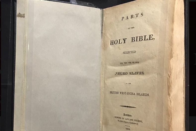 slave-bible-title The title page of the bible in question.