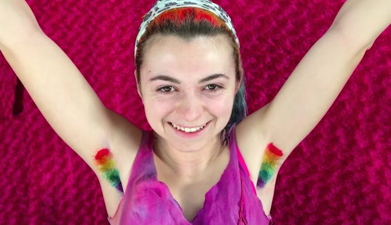 Here S Why Some Women Are Dyeing Their Armpit Hair In Rainbow
