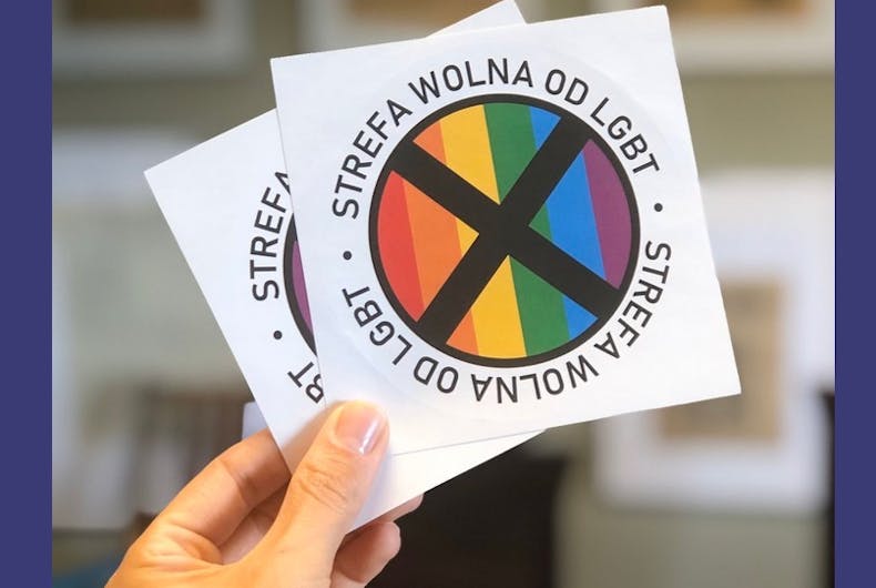 LOL: Polish newspaper to hand out ‘LGBT-free zone’ stickers Polish-sticker-twitter