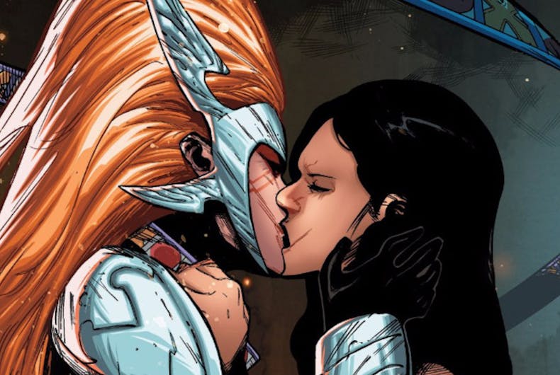 sera-angela-kiss Angela, Asgard's Assasin, Sera, Marvel, transgender superhero