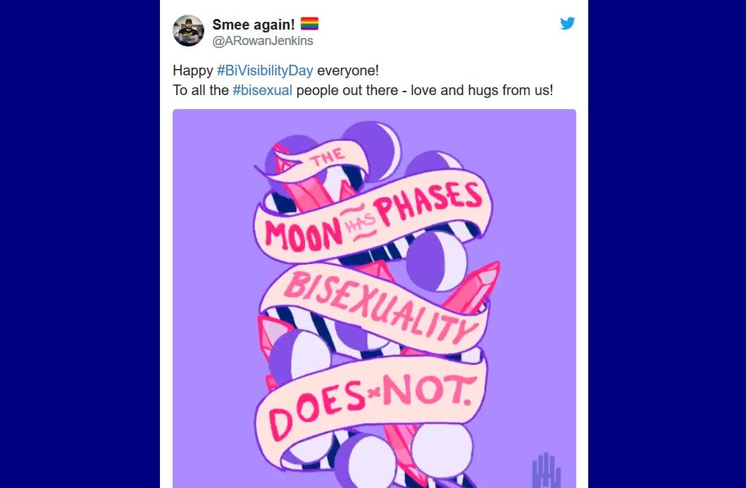 Bisexual People Lit Up Twitter For The 20th Bi Visibility Day Lgbtq 