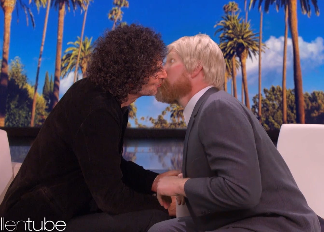 Ellen's body double Ross “kissed” Howard Stern on her show - LGBTQ Nation