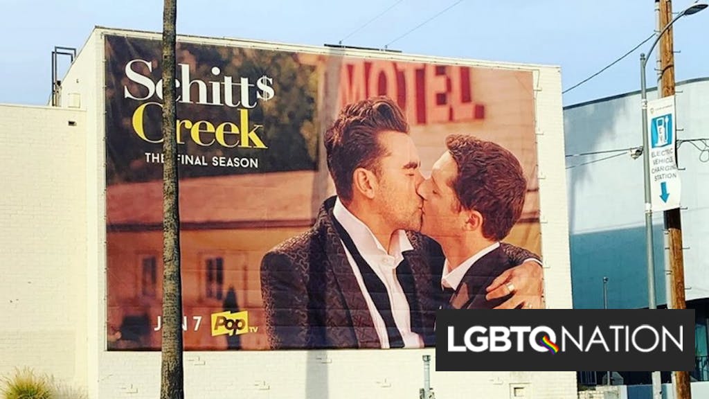 A Tv Show Is Advertising With A Giant Gay Kiss On A Billboard In Los