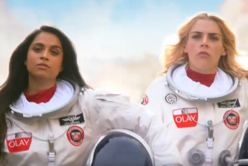Lilly Singh and Busy Phillips will play astronauts in a new Super Bowl ad.