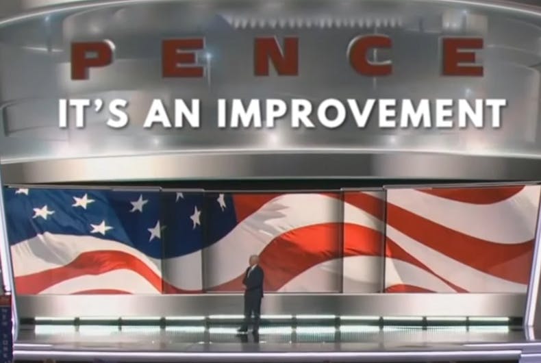 pence-alright-ad The ad with the words:
