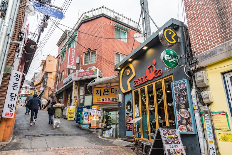 The Itaewon district in Seoul, South Korea where a gay man was connected to a new coronavirus and COVID-19 outbreak