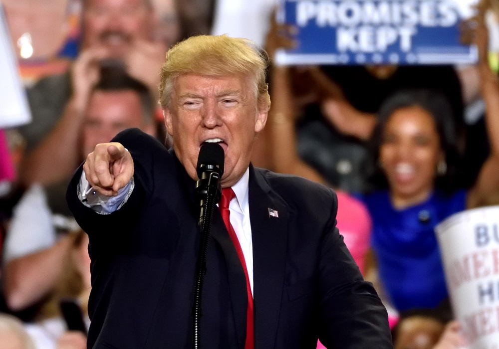 APRIL 29, 2017: President Donald Trump speaks at the the Farm Show Complex and Expo Center in Harrisburg, PA