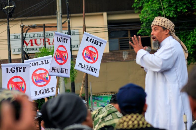 Dozens Of Men Detained In Police Raid Of A Gay Party In Indonesia