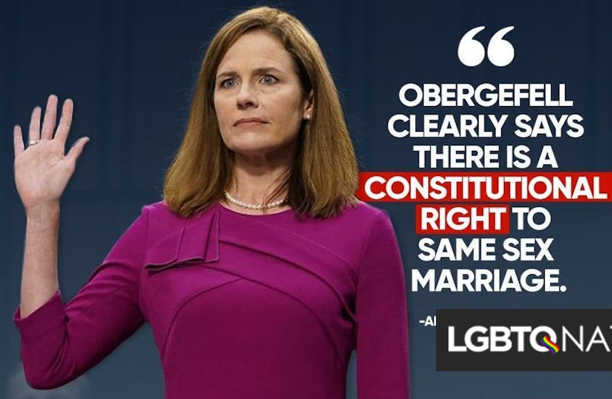 Gay Trump Supporters Are Claiming Amy Coney Barrett